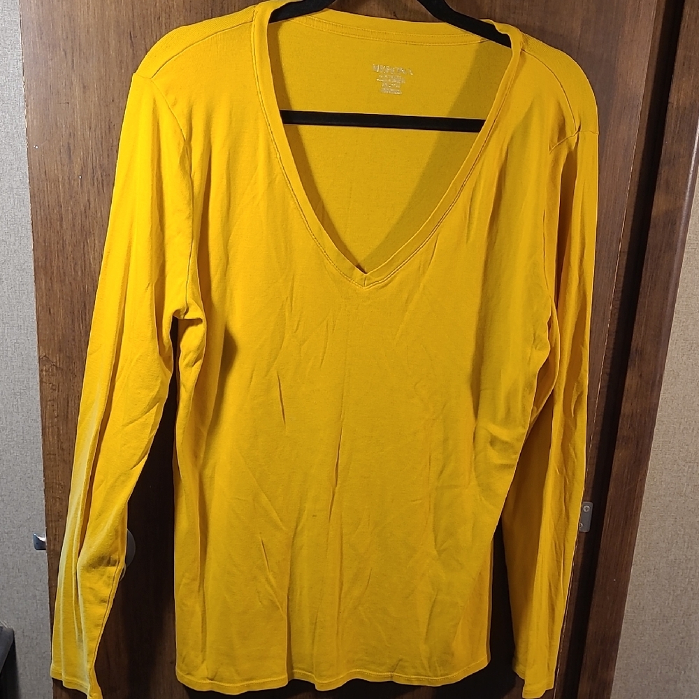 Sunny Yellow Lomg Sleeve by Merona (XXL)